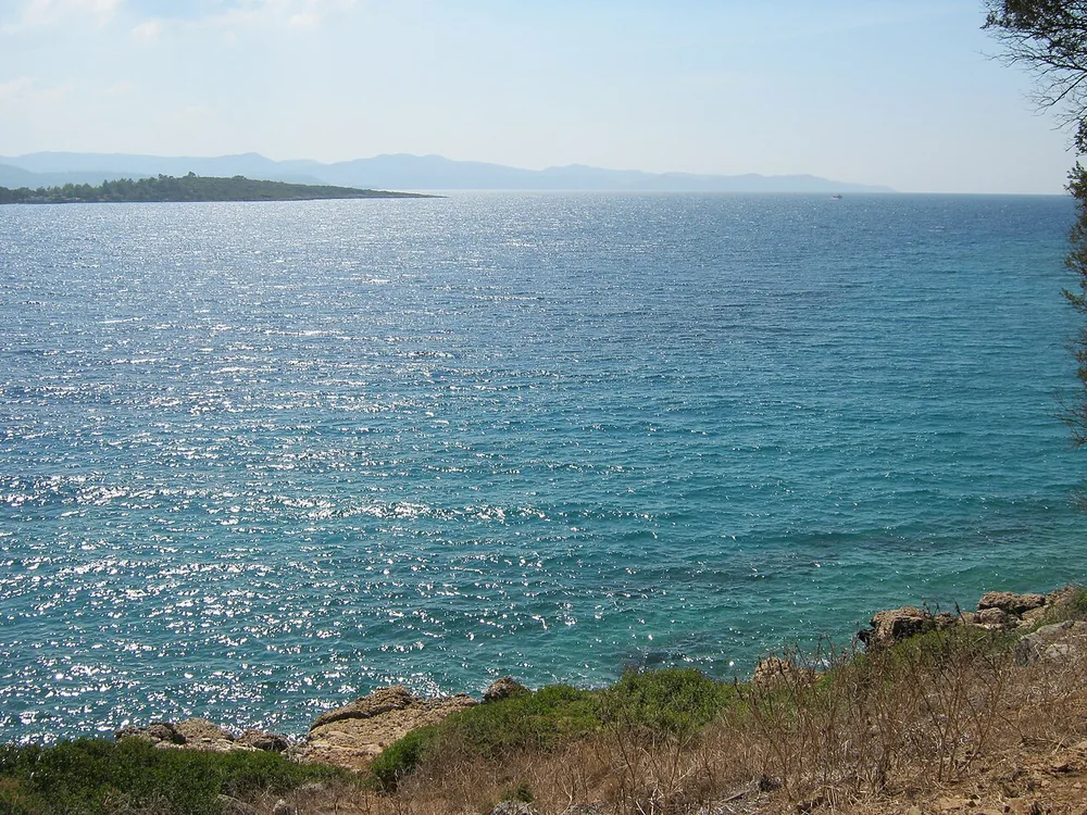 Sedir Adası üzerinden Gökova Körfezi manzarası